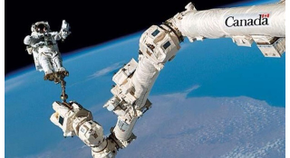 Illustration for article titled Implausibly Visible Logo On The Canadarm Triggers Parliamentary Query